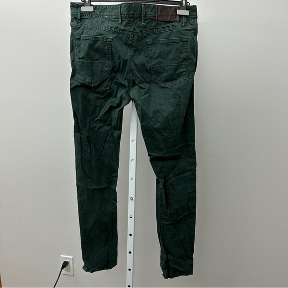 PT05 Swing Super Slim Fit Jeans Men's w34 Fade Effect Zip Fly Green Denim - Picture 3 of 6